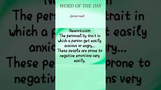 Neuroticism means vocabulary meanings neuroticism englishvocabulary [upl. by Ahseim]