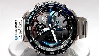 Casio Edifice ECB900DB1B Bluetooth Solar powered watch module 5582 2019 [upl. by Uaeb]