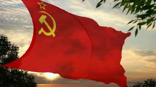 Flag and anthem of Soviet Union 19441955  Stalin lyrics [upl. by Erhart]