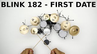 Blink 182 FIRST DATE🍺Miniature Drums Cover🍺 [upl. by Olin]