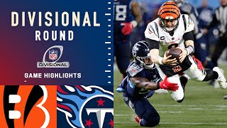 Bengals vs Titans Divisional Round Highlights  NFL 2021 [upl. by Gothard]