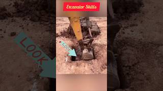 shorts  soil cutting work excavator technical use the construction corner [upl. by Akoyn]