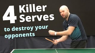 4 killer serves to destroy your opponents with Craig Bryant [upl. by Jennilee]