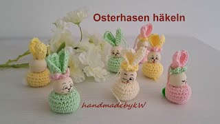 Osterhasen häkeln 🐇 Oster Anhänger [upl. by Nigam]