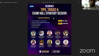 Residency Tips Tricks amp Exam Hall Strategy Session [upl. by Bordy]