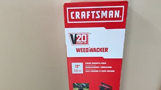 Craftsman Electric V20 WeedWacker Product Review [upl. by Nahte133]