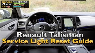 Renault Talisman Service Light Reset [upl. by Claman]