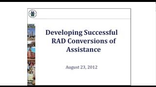 Rental Assistance Demonstration RAD Forum [upl. by Peedus843]