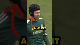 Why PETR ČECH always wears a HELMET 🤔⚽  Shorts Football [upl. by Ert208]