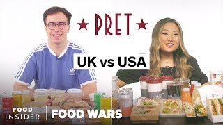 US vs UK Pret A Manger  Food Wars [upl. by Yruam]