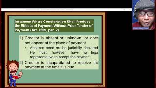 LESSON 6 Obligation and Contracts Consignation Condonation Remission [upl. by Caryn]