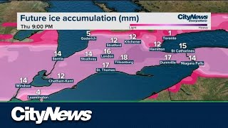 Snowstorm hits Toronto southern Ontario with worst yet to come [upl. by Damiano]