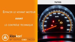 ASTUCE  effacer le voyant moteur avant le contrôle technique [upl. by Odlaniger210]