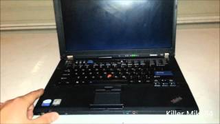 Unboxing amp Overview Lenovo Thinkpad T61 Core 2 Duo T7300 20GHz [upl. by Joslyn]