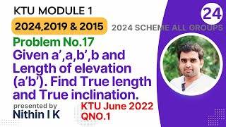 Problem No 17  Given a’ab’b FVa’b’  KTU Engineering Graphics 20242019 amp 2015 Scheme [upl. by Townsend]