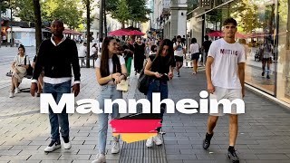 Walking Through the Streets of Mannheim Germany 4K60fps [upl. by Kolodgie]