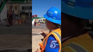 Giant loon sculpture being installed by Allianz Field [upl. by Tila]