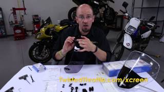 MRA XCreen Tour Motorcycle Windshield Extension UnBox and Hardware Mount [upl. by Notsyrb]