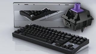 Glarses Cherry MX Purple Soundtest in Glacier80 Plateless [upl. by Bullen]