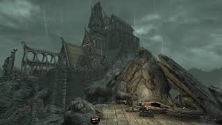 Skyrim Music amp Ambience  Rainy Towns 10 Hours [upl. by Anot]