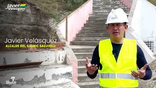 Javier Velásquez Alcalde de Saquisilí construye una cubierta en el barrio San Juan de Bellavista [upl. by Jonathan716]