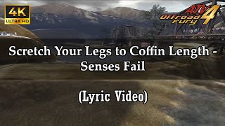 08 Scretch Your Legs to Coffin Length  Senses Fail Lyrics Video  ENG  ATV 4 Soundtrack [upl. by Joete]