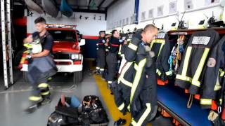 Salida de los Bomberos Voluntarios de Los Realejos [upl. by Ydnec]