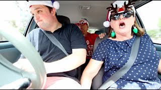 CHRISTMAS CARPOOL KARAOKE BAD DRIVER EDITION [upl. by Yleek320]