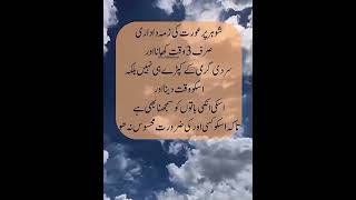 Shohr or orat ki zimedari  Golden Words In Urdu Urdu Quotes Islamic Information [upl. by Sjoberg]