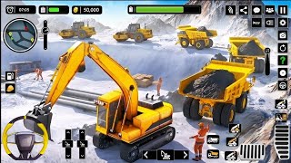 Snow City Road Construction Game  Snow Offroad Construction  Android Gameplay [upl. by Hayalat]