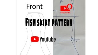 Fish skirt pattern front part [upl. by Soirtimid]