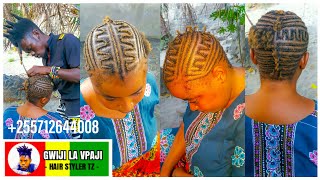 Mitindo Ya Kusuka Nywele Za Mkono  How To do This Natural Hair Style [upl. by Gayla]