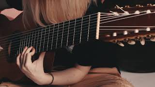 Beethoven  Symphony 7 Allegretto on 10 string guitar  Marinas Decacorde [upl. by Noremmac]