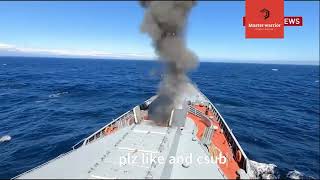 Russian navy fire anti submarine and antiaicraft missile to destroyed targets [upl. by Yralih]