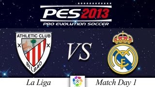 TTB PES 2013 Athletic Club Vs Real Madrid  Playthrough Commentary Master League Game 1 [upl. by Leonhard885]