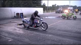 GS1150 Dragbike Varchetto Bros Racing Thompson Raceway Park TRP [upl. by Asyla]