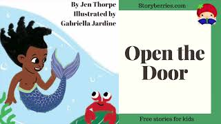 OPEN THE DOOR 🍓 Read along animated picture book with English subtitles love empathy family 🍓 [upl. by Meihar]