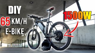 DIY Electric Bike 65kmh Using 1500W EBike Conversion Kit [upl. by Eads426]