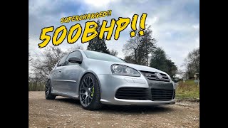 THIS 500BHP SUPERCHARGED GOLF R32 IS LIKE RIDING A NUCLEAR MISSILE PLUS BOTB COMPETITION [upl. by Witte55]