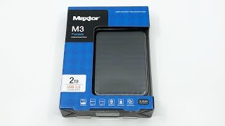 Maxtor M3 Portable External Hard Drive 2 To USB 30 [upl. by Eatnod]