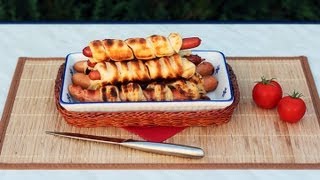 CORN DOGS italienisch  Grillrezept [upl. by Eliseo]