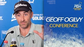 Geoff Ogilvy Press Conference  2018 Australian PGA Championship [upl. by Follansbee779]