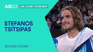 Stefanos Tsitsipas OnCourt Interview  Australian Open 2023 Second Round [upl. by Aurelie30]