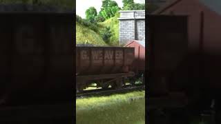 Hornby W4 Peckett amp Dapol wagons steam locomotive train not Thomas 🚂😊 [upl. by Akirdnahs450]