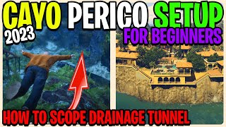 2023 How To Start The Cayo Perico Heist For Beginners Drainage Tunnel Cayo Perico [upl. by Betteann476]