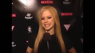 Avril Lavigne  Maxim Party 2004 interview restored quality [upl. by Ikik]