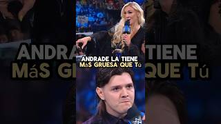 Andrade la tiene más gruesa que tú dominikmysterio charlotteflair rhearipley wwe wrestling [upl. by Ylle695]