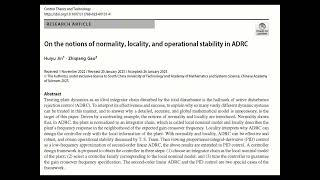 A podcast on the concept of normality and locality derived from ADRC [upl. by Silletram]