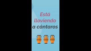 Está lloviendo a cántaros Shorts spanishlanguage spanishlessons spanishdrill [upl. by Ecirtel115]