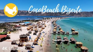 Drone Footage of Coco Beach Bizerte Tunisia beautiful Beach [upl. by Emery161]